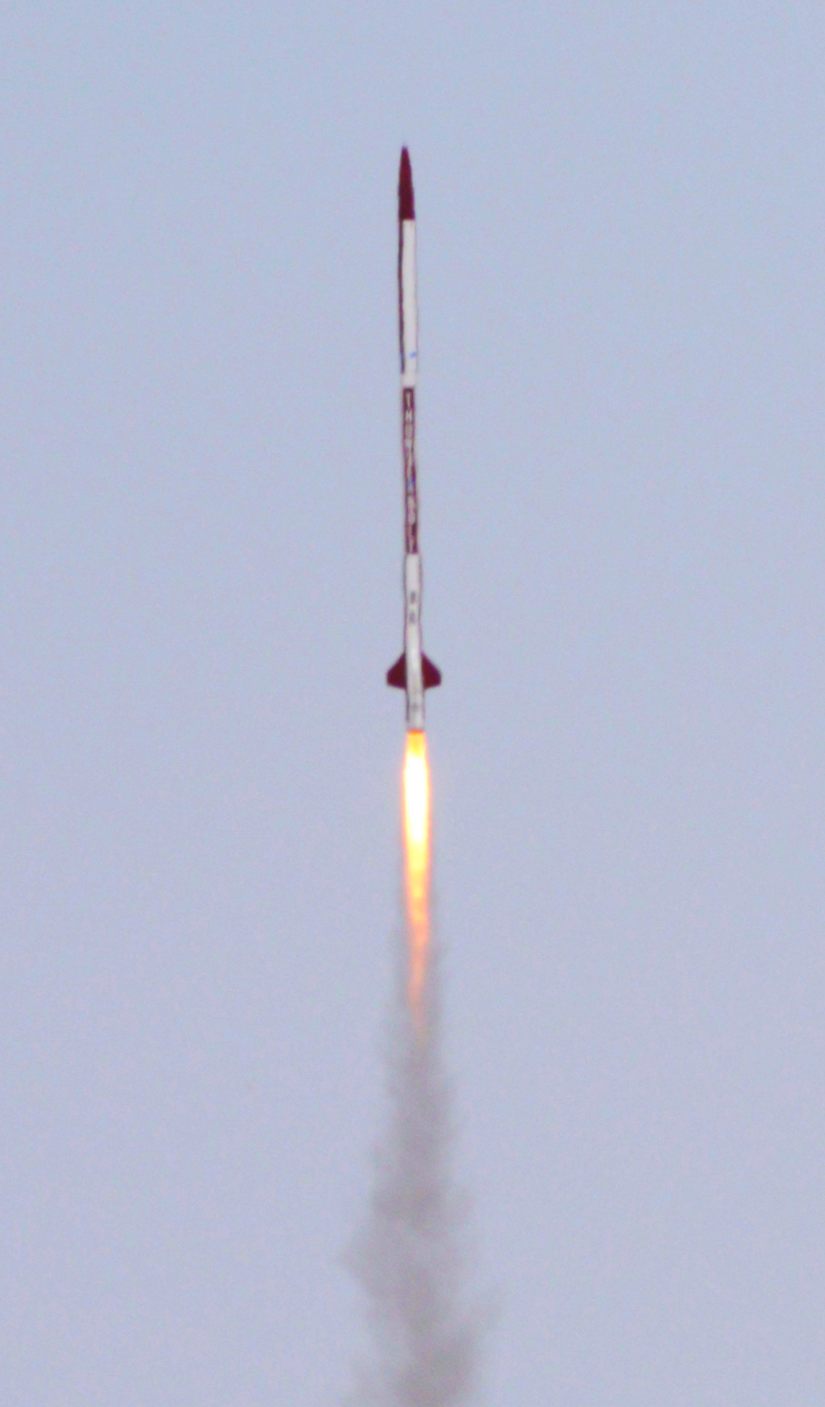an image of a launching rocket